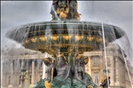 Water fountain at the Place de la Concorde